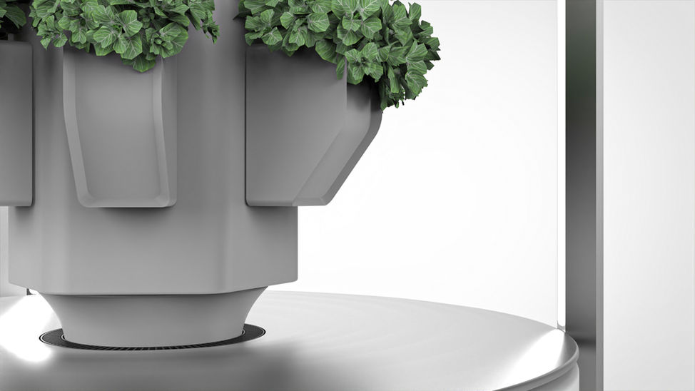 Hydroponic Farming Tower Design Detail Rendering