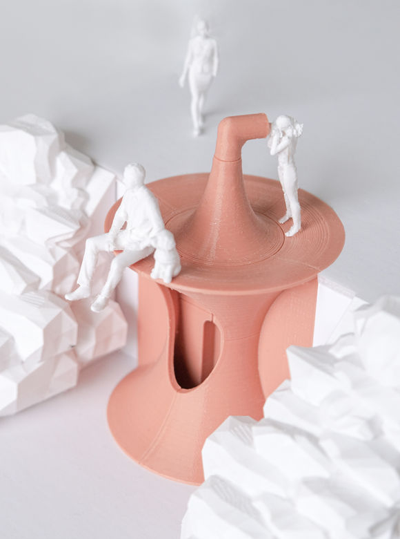 Ekoton Public Installation Underwater Periscope Design 3D Printed Model Photo