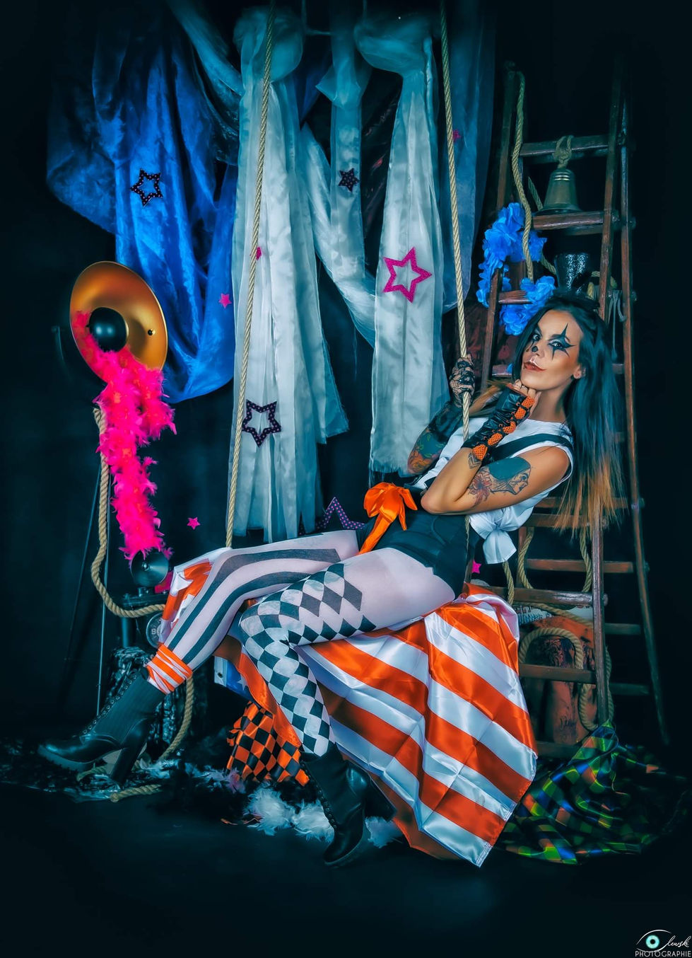 Photographie portrait costume et cosplay burlesque