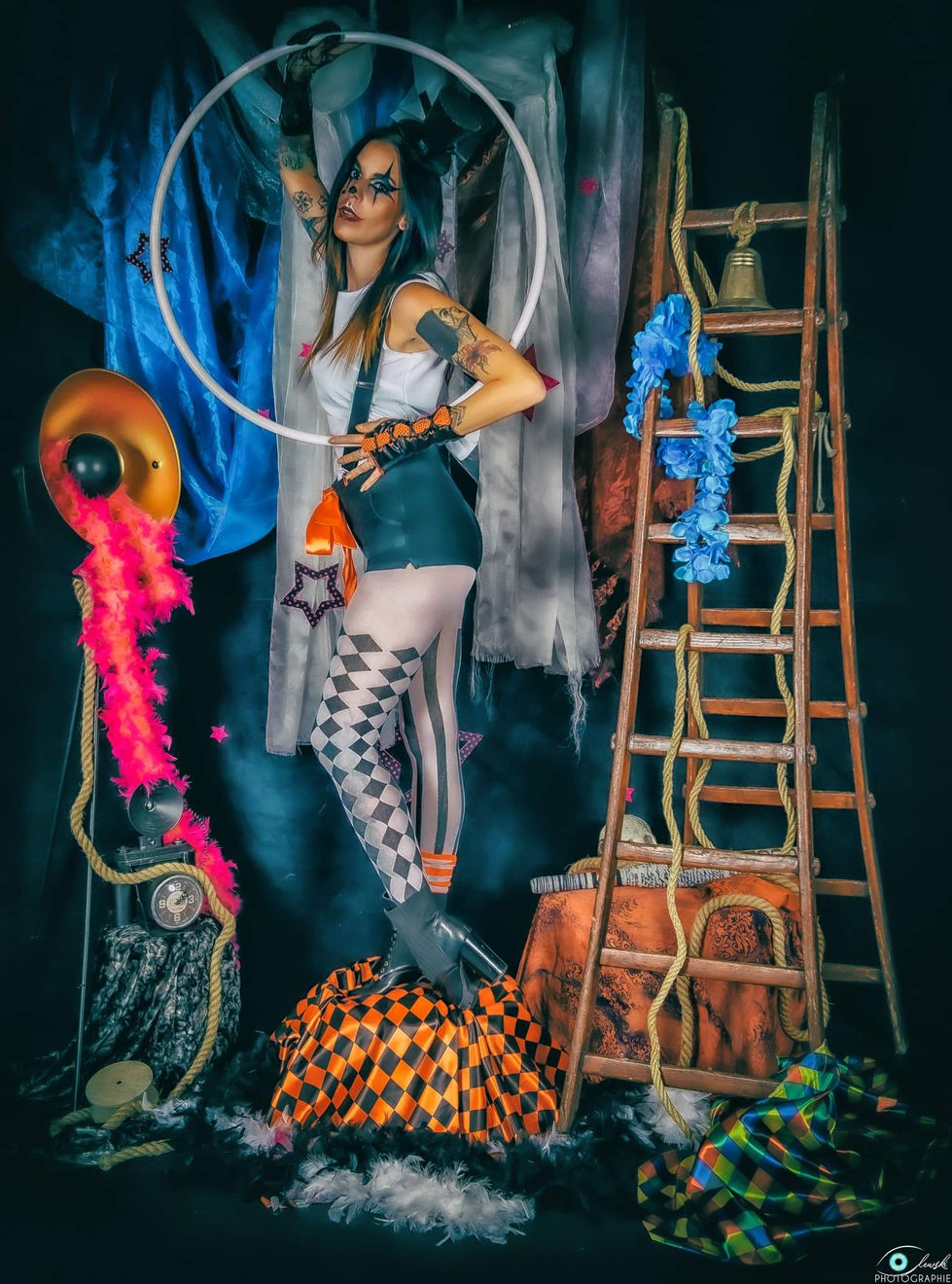 Photographie portrait costume et cosplay burlesque