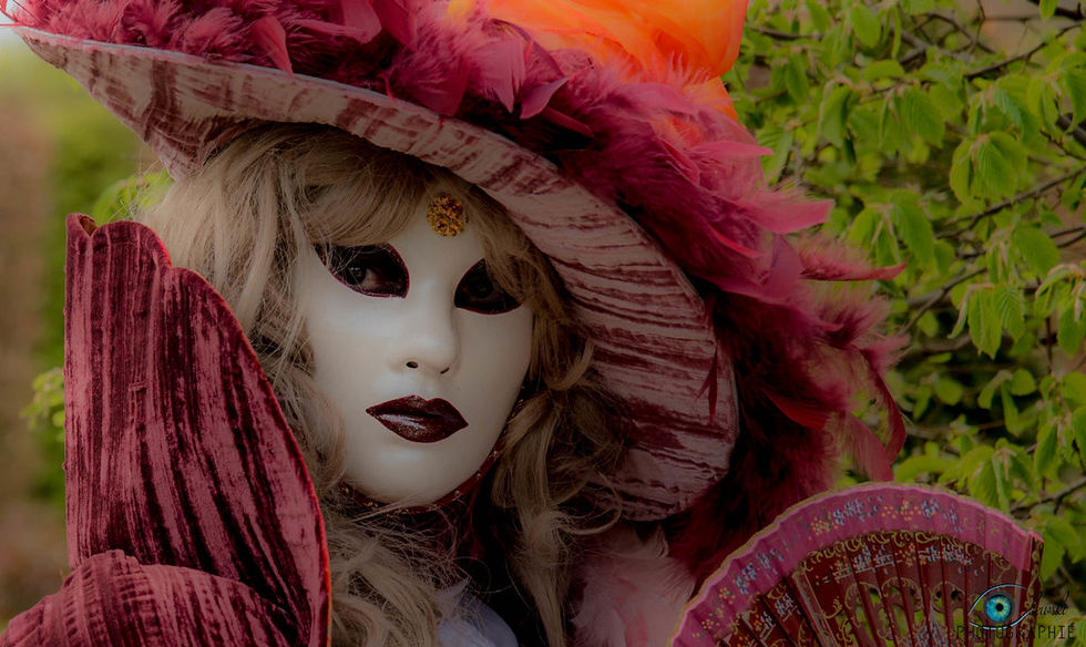 Photographie portrait costumés de Venise & Annevoie