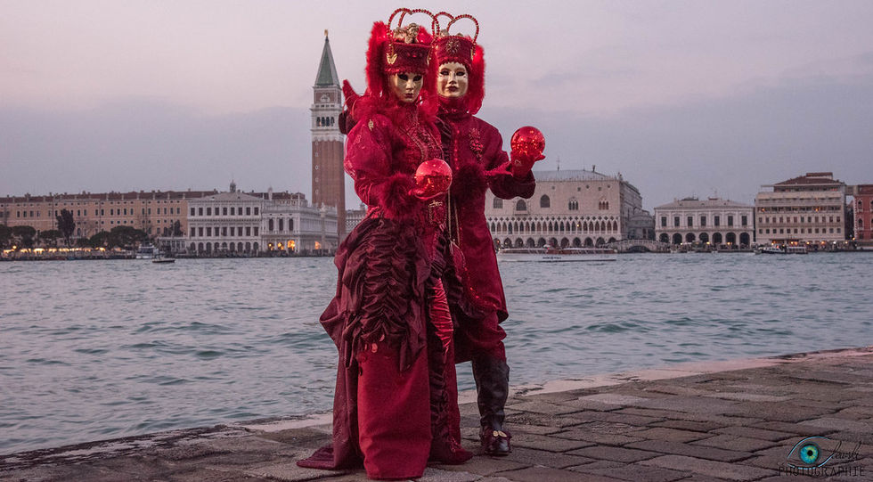 Photographie portrait costumés de Venise & Annevoie