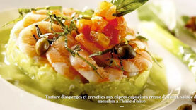 Et si on se la jouait "Grand chef" avec une subtile recette de tartare d'asperges et crevettes ? 