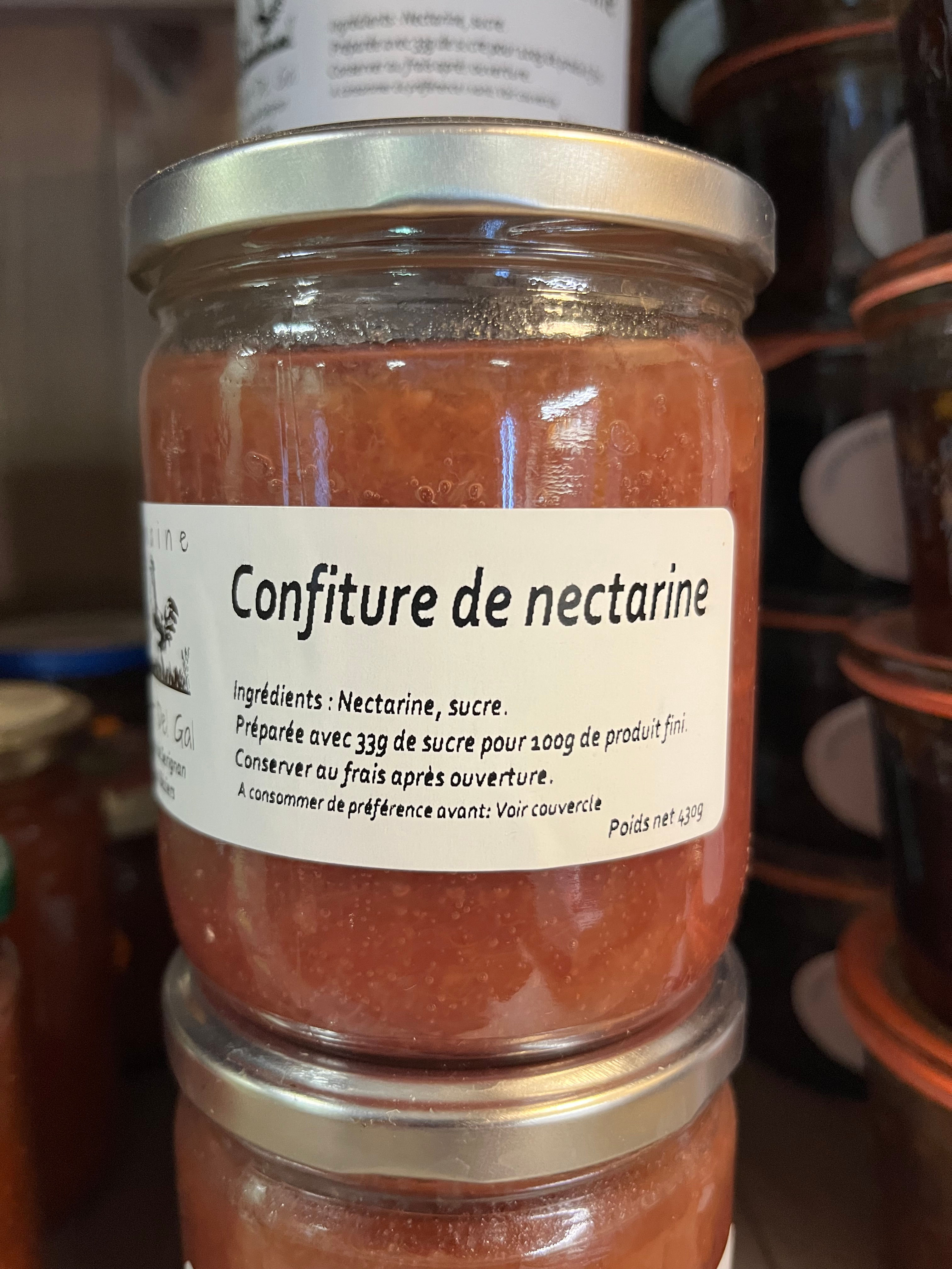 Confiture de nectarines du Domaine