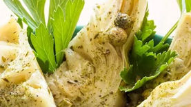 Artichauts en citron et persil,une subtile nuance pour de délicieux tapas ou entrée de printemps !