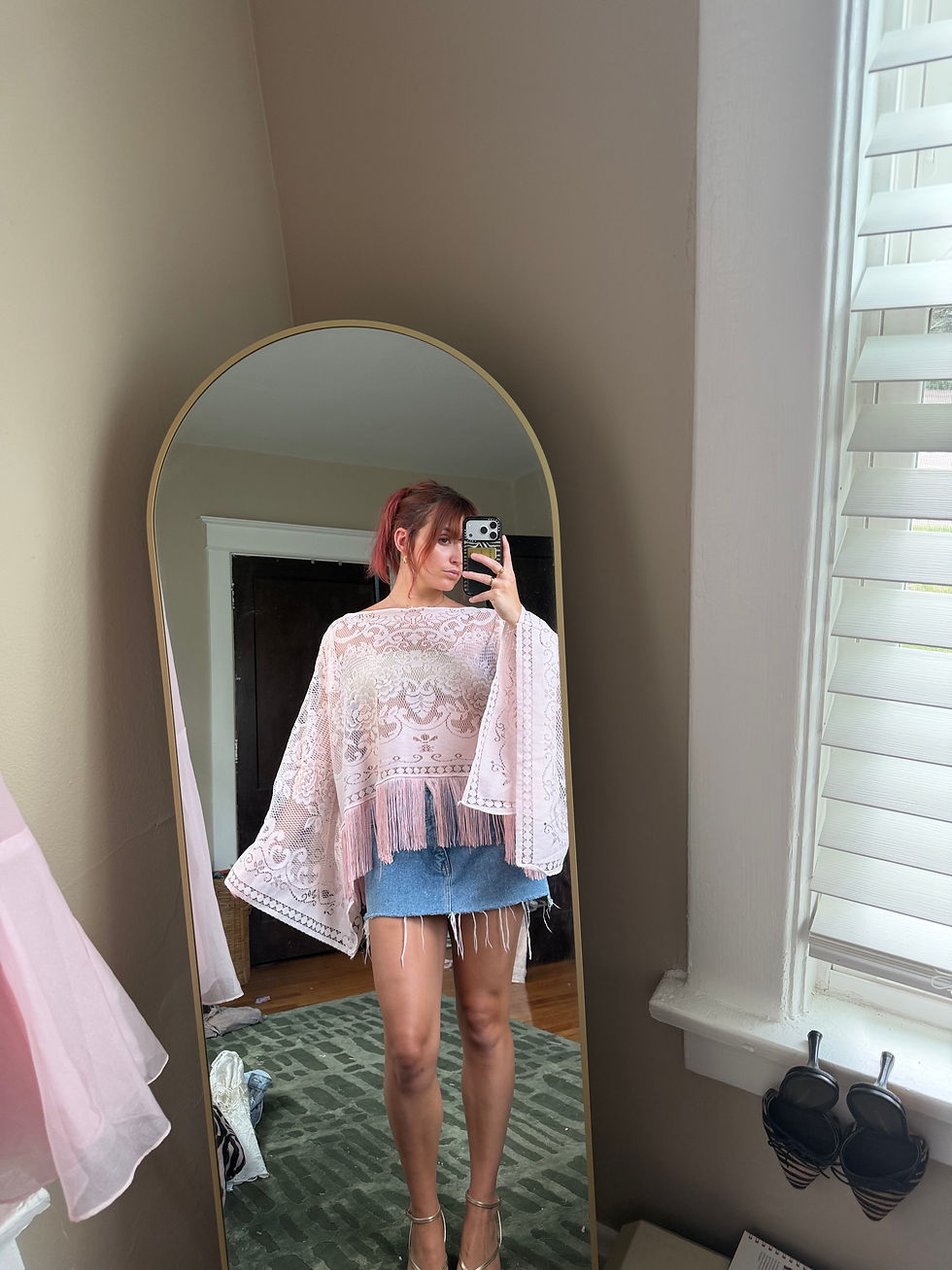 Thumbnail: on the fringes top - blush