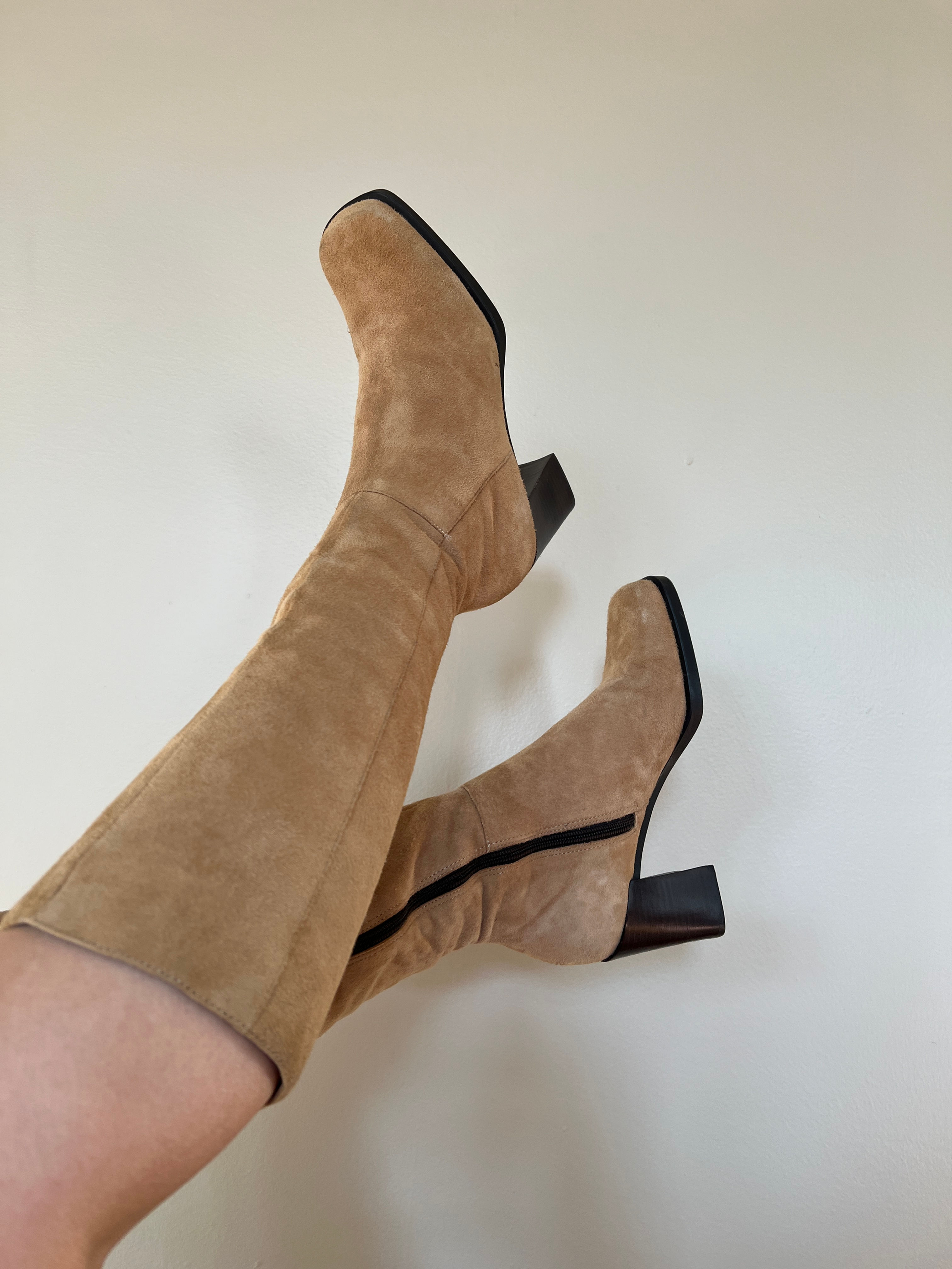 Lord & Taylor suede block heel boots (6)