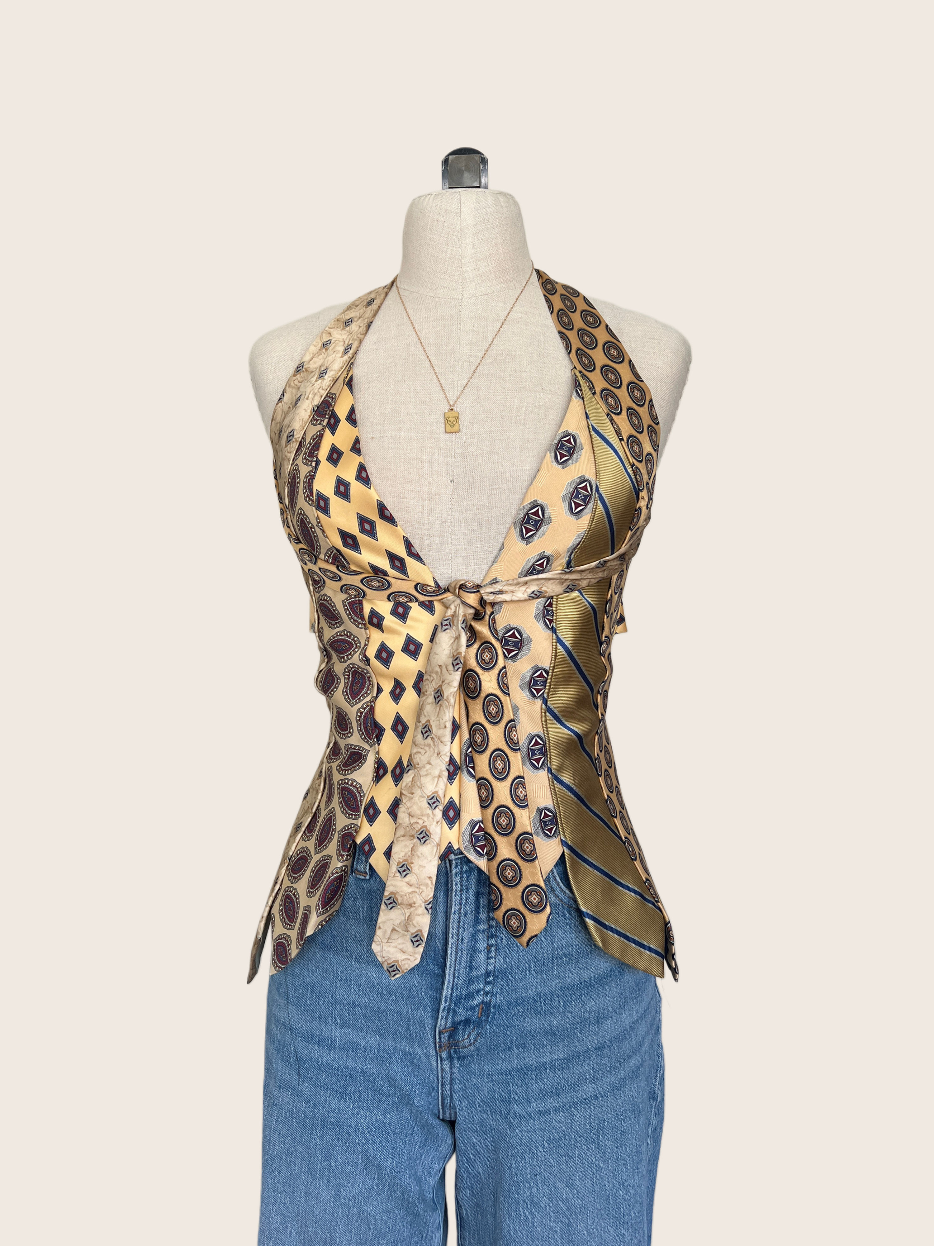 ALL TIED UP bombshell tank - golden age