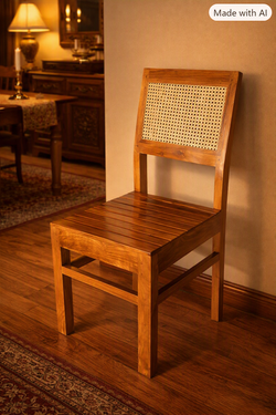Teakwood Dining Chair-cane