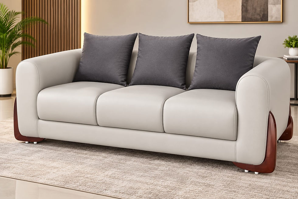 Premium 3 Seater Sofa – Luxurious Cushioned Comfort for Modern Living Rooms
