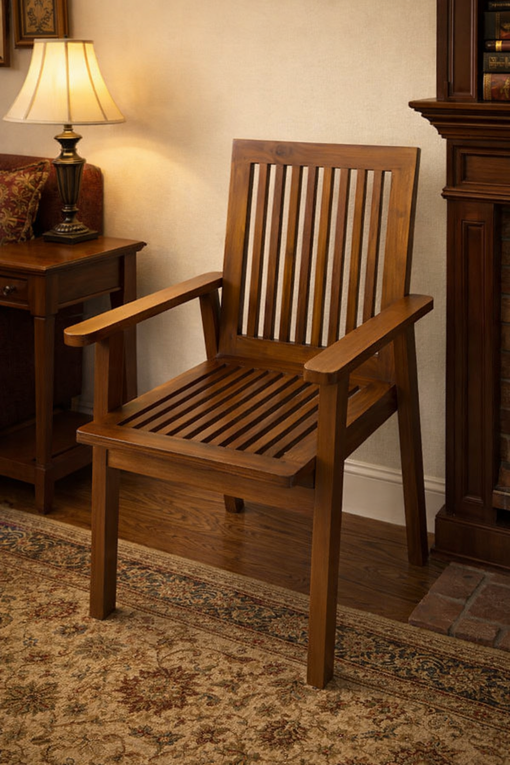 Wooden chair - Teakwood with Arm