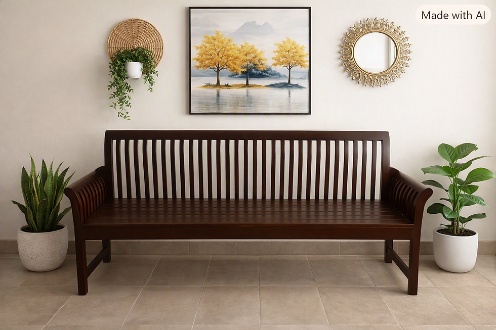 Premium 3 Seater Teakwood Sofa