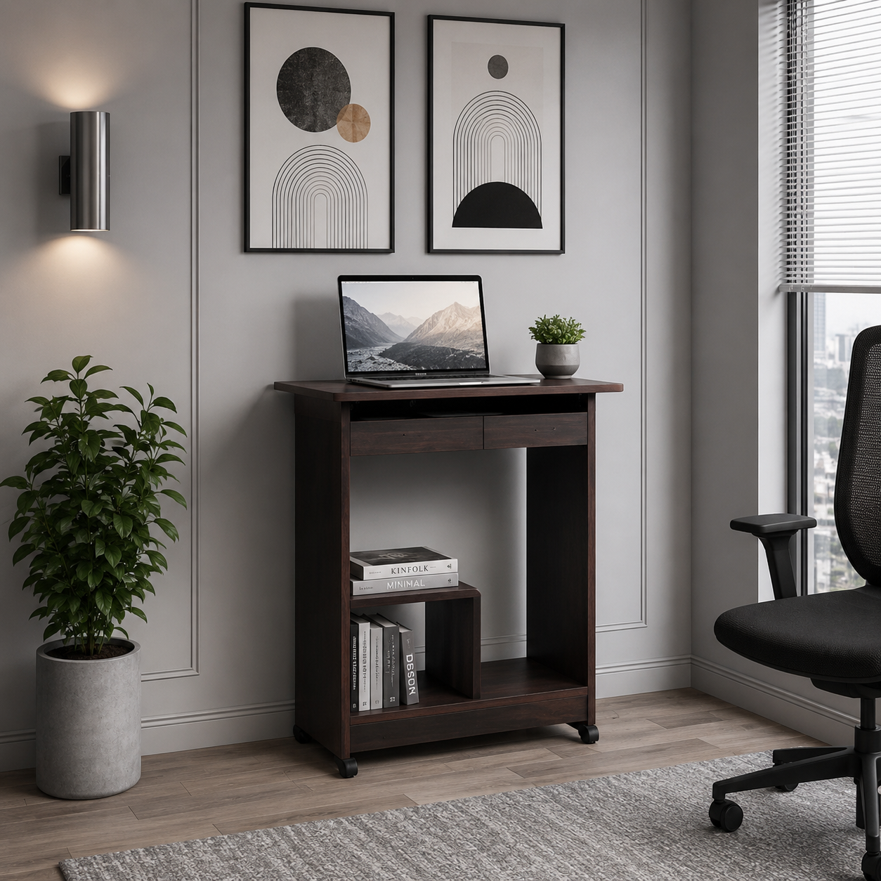 Computer Table with Keyboard Slider -(24" x 16")