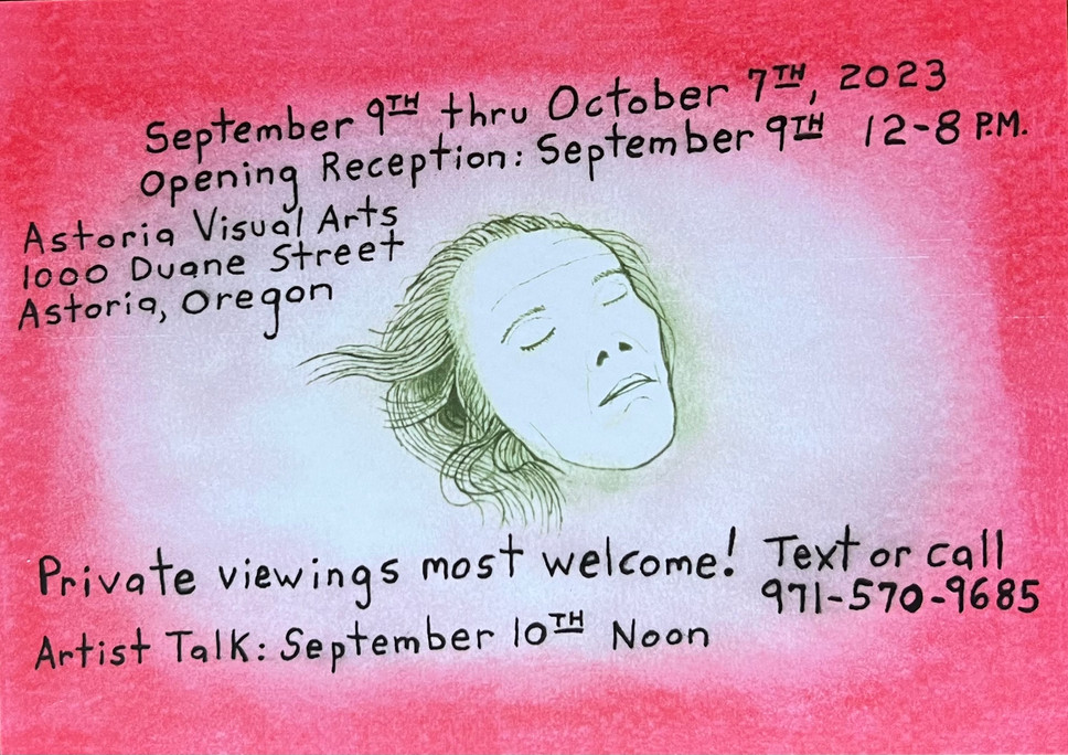 Astoria Visual Arts Event Card for Bearing Witness, Philip Barasch