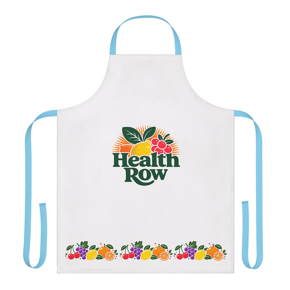Thumbnail: Health Row Fruit Garden Apron — Chef Apron with Colorful Fruit Trim