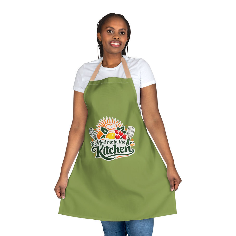 Thumbnail: Meet Me in the Kitchen Apron — Floral Veggie Cooking Apron (5-Color Straps)