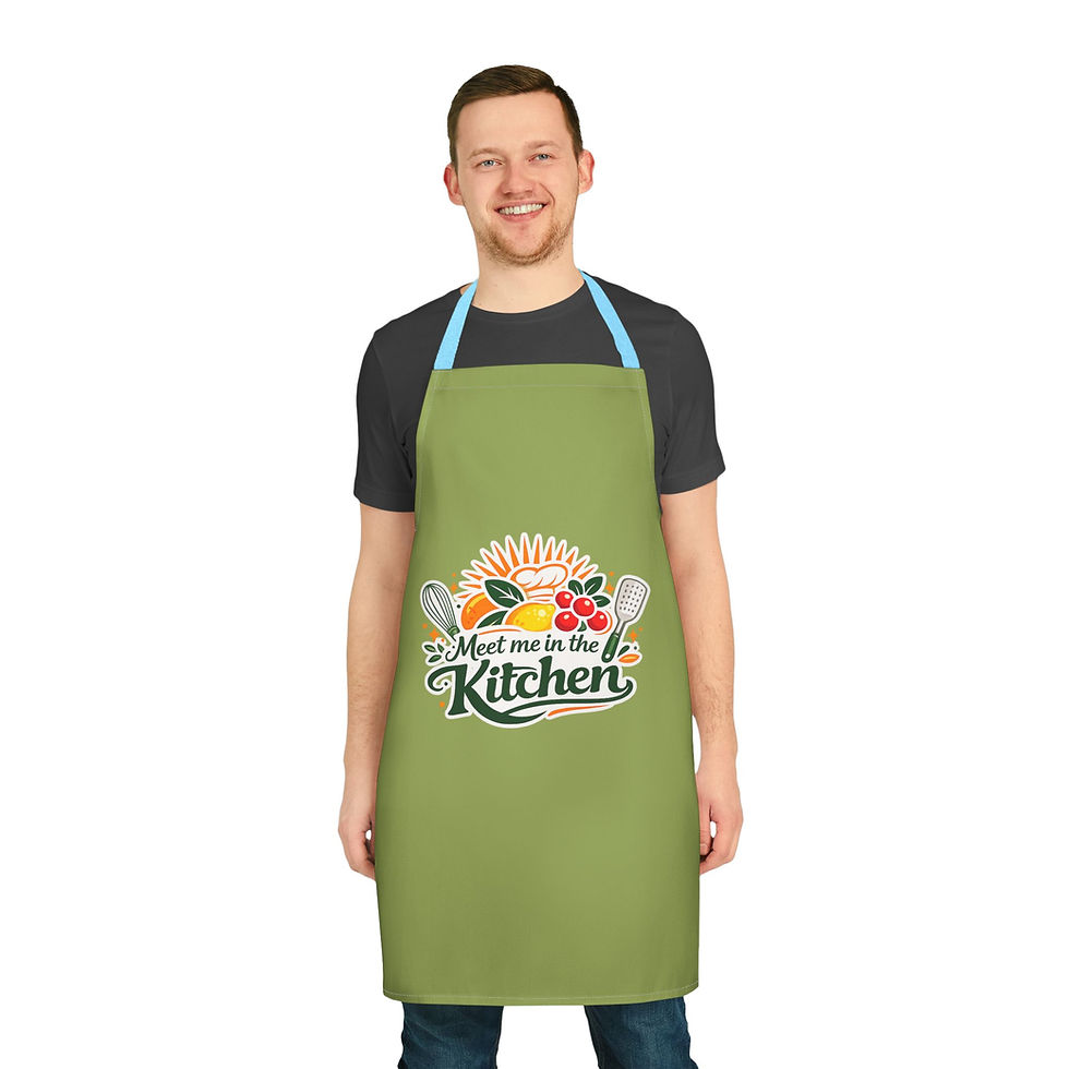 Thumbnail: Meet Me in the Kitchen Apron — Floral Veggie Cooking Apron (5-Color Straps)