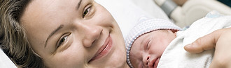 Mother with her baby