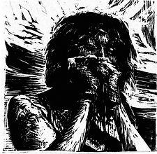 Kim Addonizio woodcut by Charles Jones