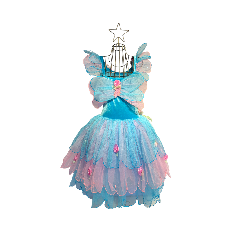 Miniature : Feenkleid Butterfly Fairy türkis