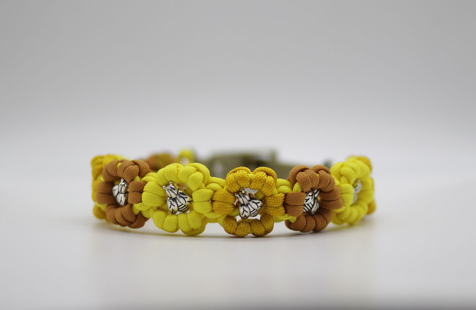 Miniaturbild: Hundehalsband Flowerpower