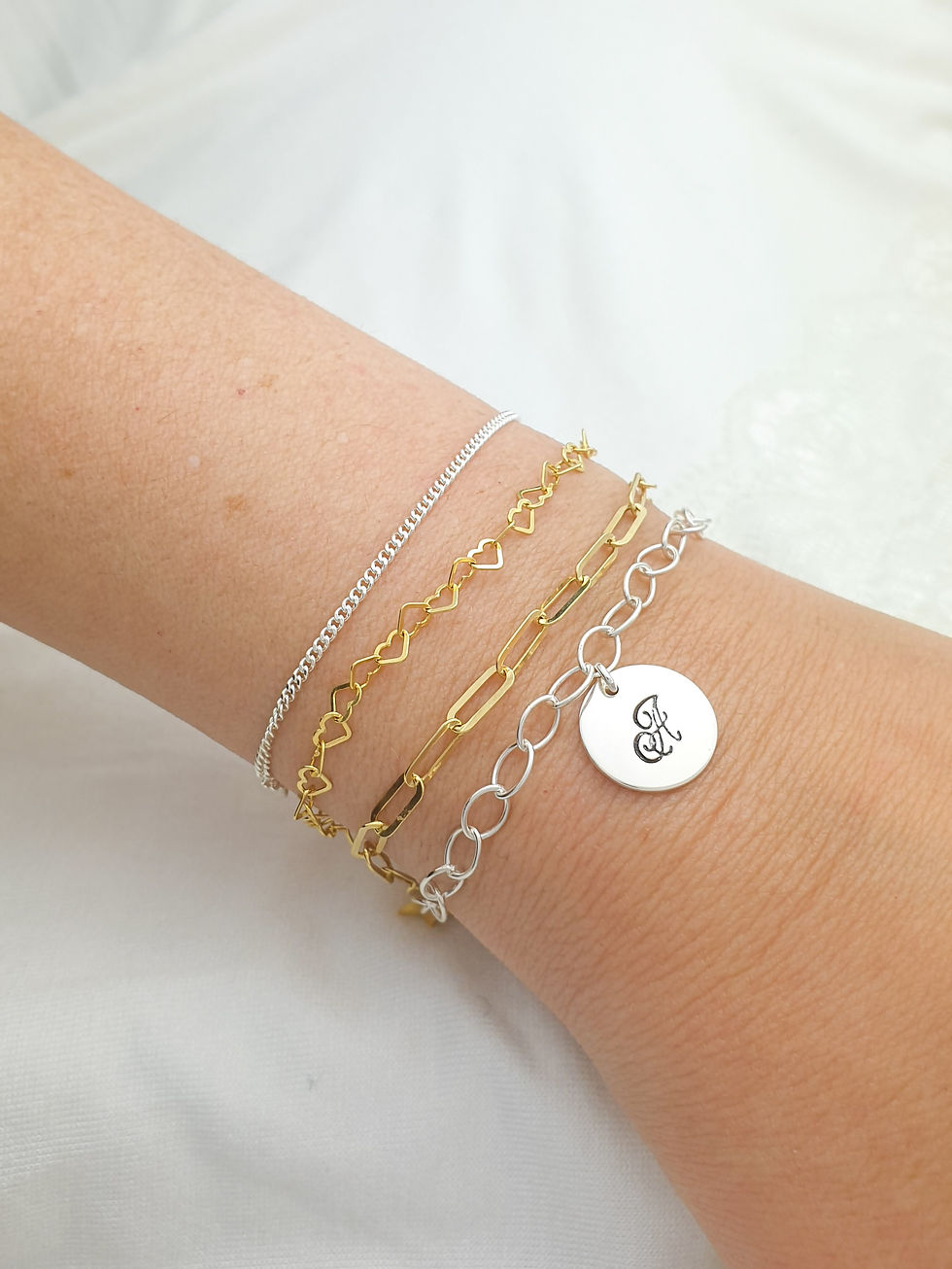 Miniaturbild: HJERTE - Armband Herz Vergoldet