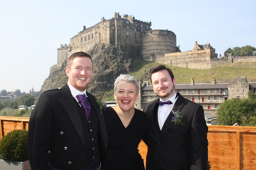 gay marriage scotland edinburgh castle humanist wedding