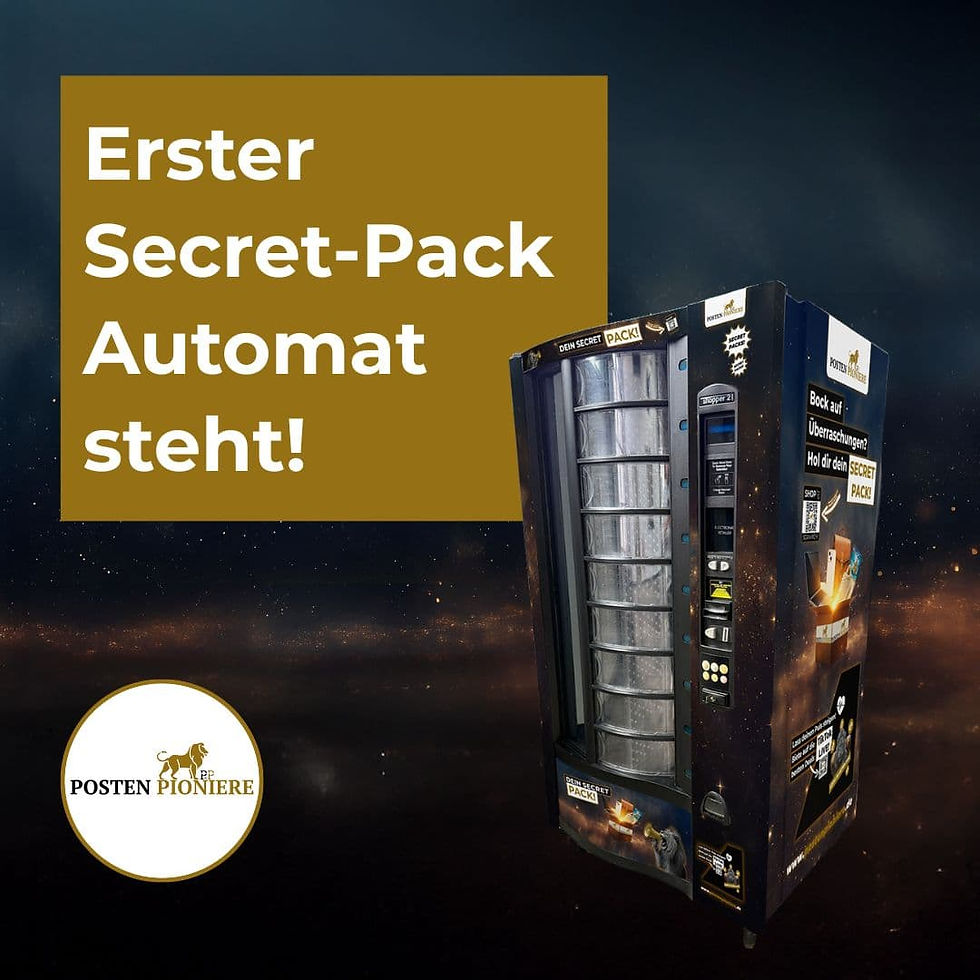 Hast du schon unseren neuen Secret-Pack-Automaten entdeckt?