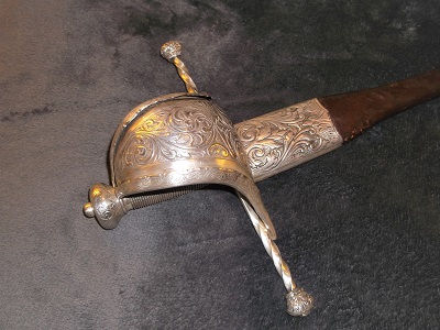 Thumbnail: Good Late 19th century copy of a Spanish left-hand dagger.