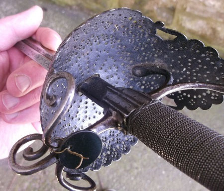 Thumbnail: A 17th Century English Civil War Period Officer's Dish-Hilt Rapier