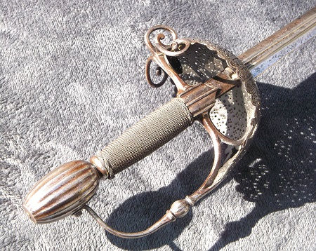A 17th Century English Civil War Period Officer's Dish-Hilt Rapier