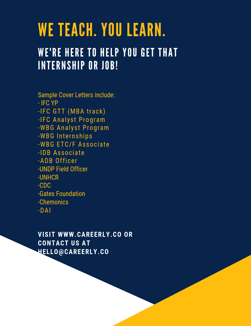 How To Write A Resume Cv For The World Bank 10 Winning Examples Careerlynetworks