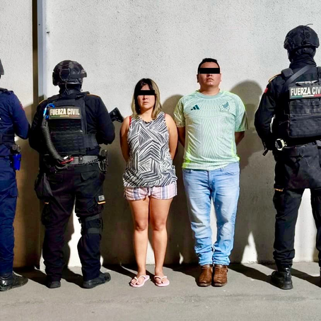 ARRESTAN A PAREJA CON DROGAS