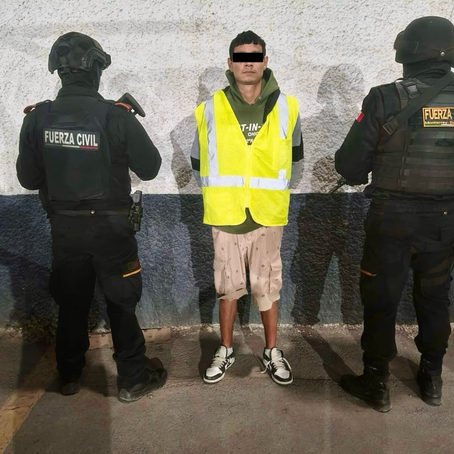 APREHENDEN A JOVEN ARMADO Y CON ESTUPEFACIENTES