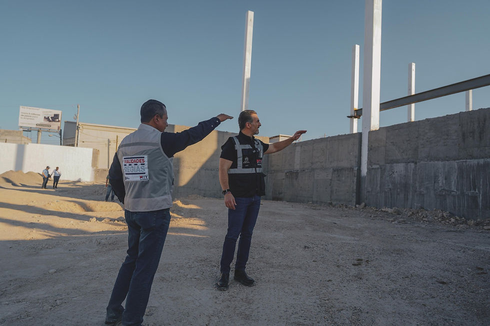 Supervisa Adrián de la Garza construcción del C4 norte