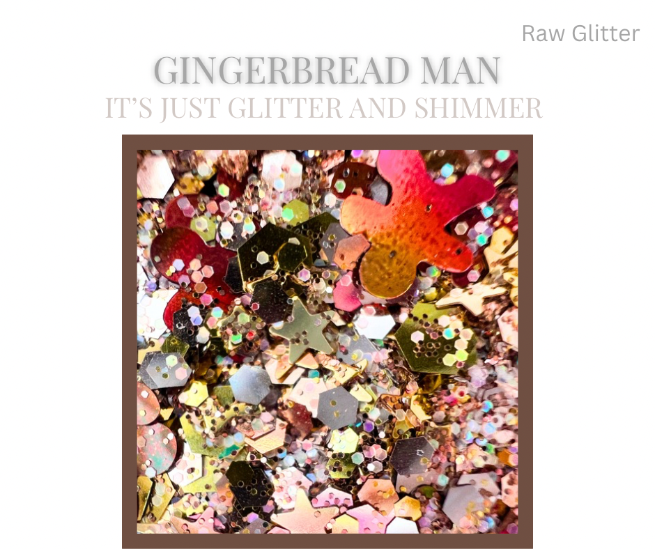 Gingerbread Man- Nail Glitter 1oz