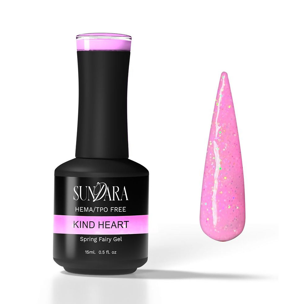 Kind Heart-Milky Glitter Gel Polish