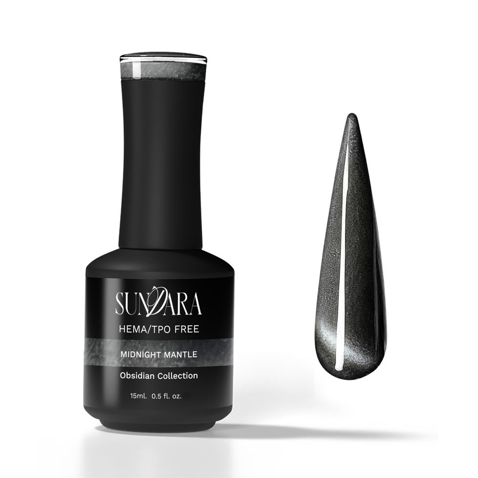 Midnight Mantle - Obsidian Cat Eye Gel Polish