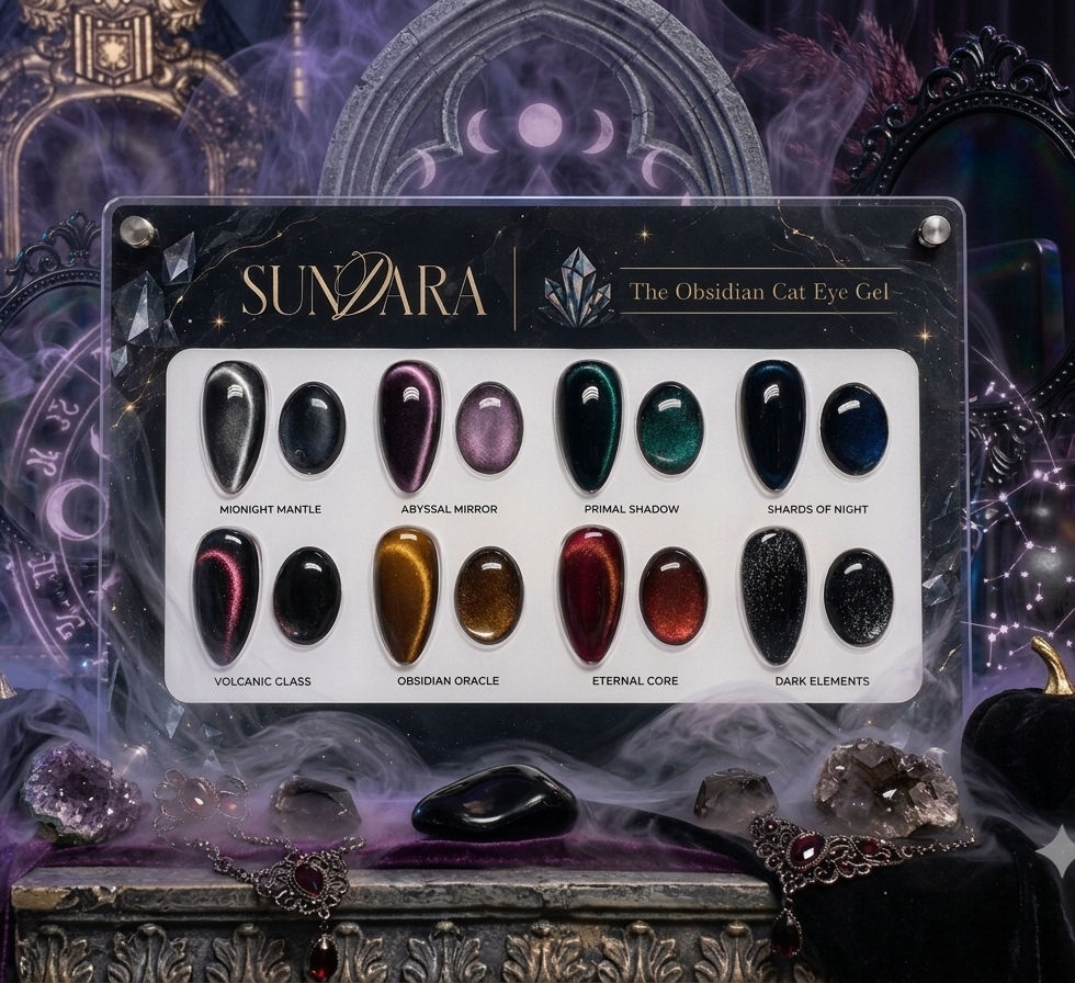 Abyssal Mirror - Obsidian Cat Eye Gel Polish