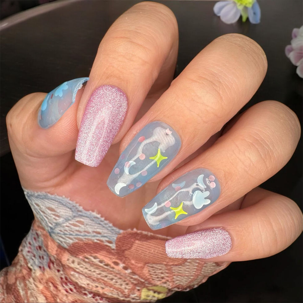 Blossom Rabbit-Glitter Jelly Gel Polish
