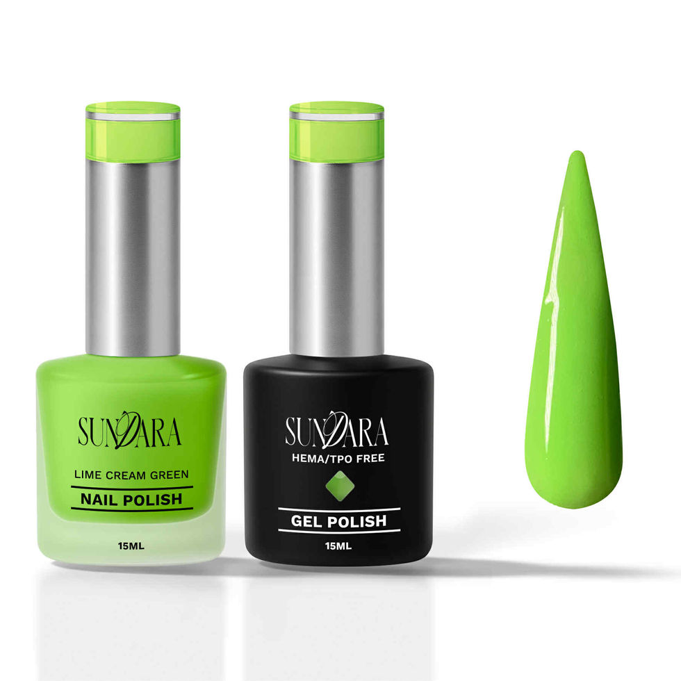 Green Nail Polish & Gel Polish Duo Whole Collection #101-110 (10 colors)