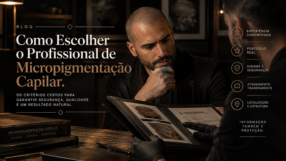 como escolher o profissional para micro pigmentação capilar