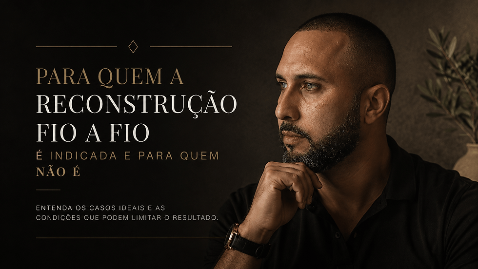 Entenda para quem a reconstrução fio a fio é recomendada e quais são os principais aspectos que você deve levar em conta antes de fazer