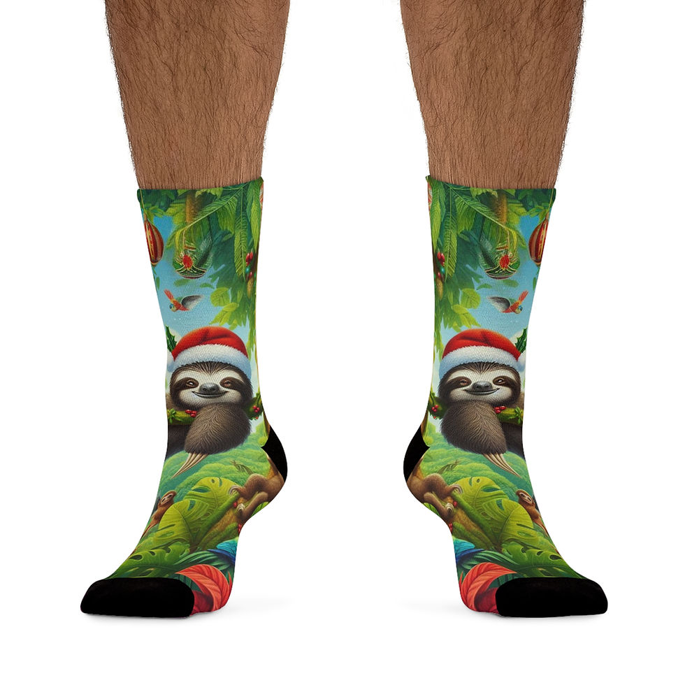 Thumbnail: Having a Sloth Party - Eco friendly Socks