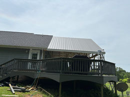 Porch addition under construction on a Mountain Grove Missouri Home