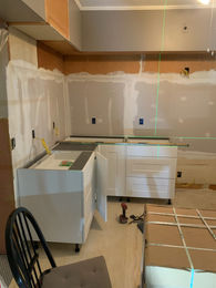 Partially updated kitchen area in Mountain Grove, featuring a mix of new finishes and improvements