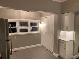 Completed kitchen remodel in Mountain Grove, showcasing a modern design with updated appliances, fresh finishes, and a functional layout.