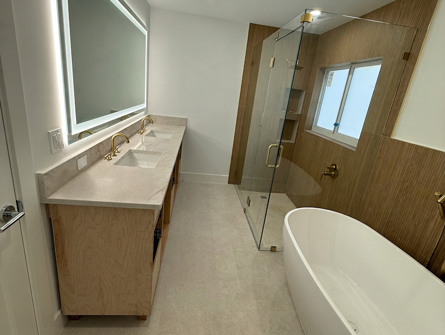 Gorgeous and modern bathroom remodel in Boca Raton