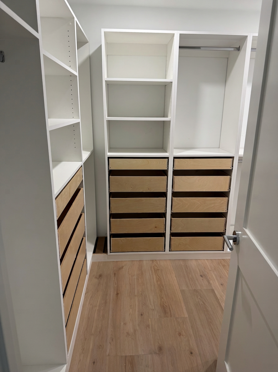 modern closet built-in