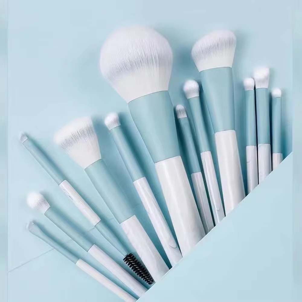 12 Professional Makeup Brush Soft Portable Makeup Brush Foundation Blush Powder